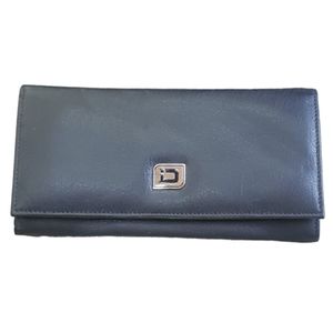 ID STRONGHOLD BLACK CLUTCH VEGAN LEATHER RFID WALLET